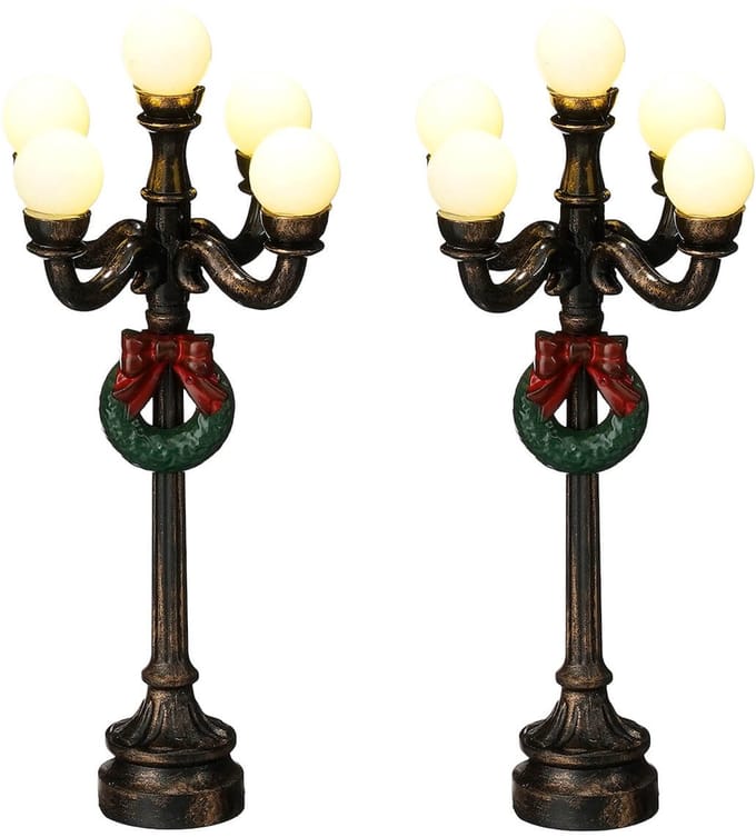Luville - Street Lantern Round - Set van 2