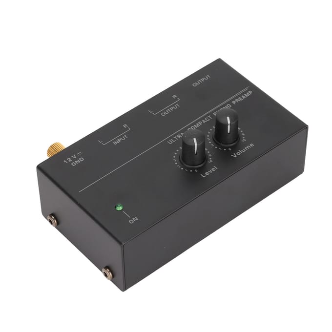 PP500 Phono Voorversterker Lage Ruis Stereo RCA Ingang RCA Uitgang Knopbediening Mini Platenspeler