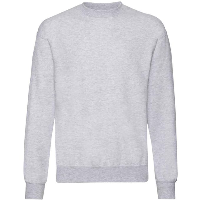 Fruit of the Loom Heren Classic Heather Drop Shoulder Sweatshirt (Heide Grijs)
