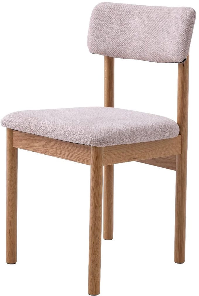 Nordic Home - Sapo eetkamerstoel - roze/naturel