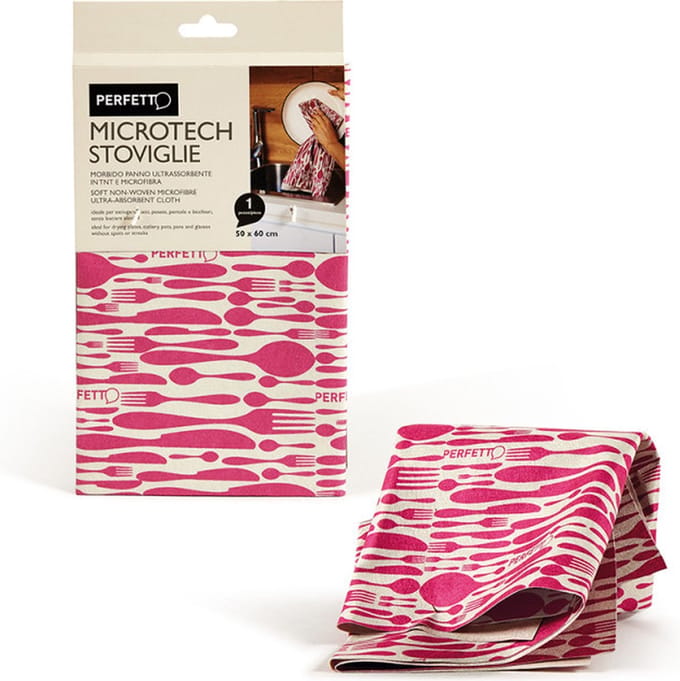 Perfetto 8052474125231 schoonmaakdoek Polyamide, Polyester Beige, Rood 1 stuk(s)