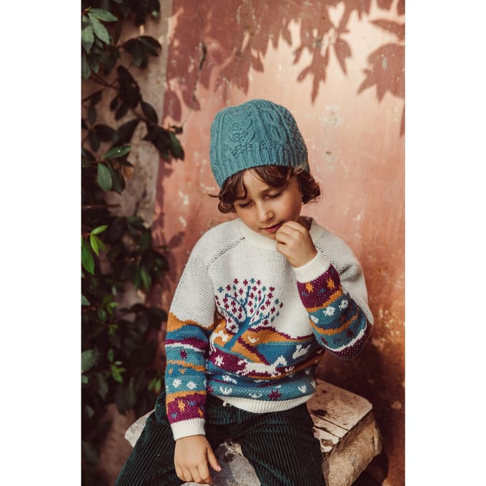 Louise Misha Beanie Babu Sauge Maat: 3-6Y | Accessoires Outlet | kids | Blauw