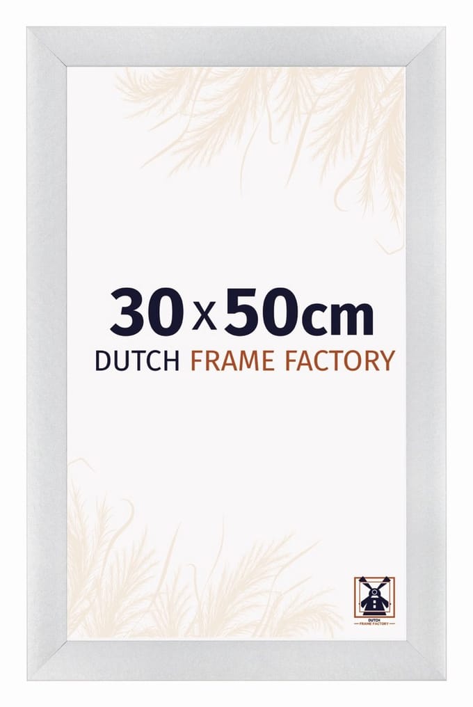 Fotolijst 30x50 cm - MDF - Zilver Mat - Praag