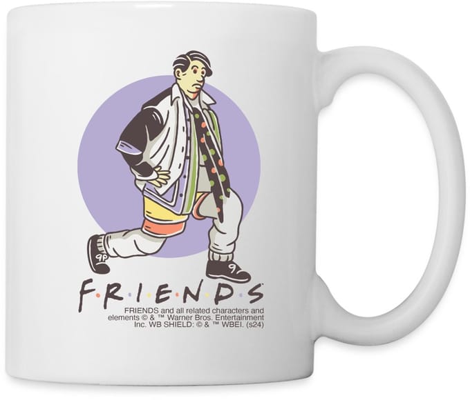 Friends Joey Draagt Chandlers Kleren Mok