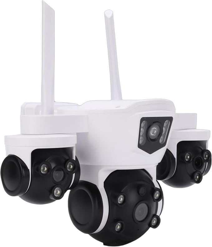 Drievoudige Camera - Outdoor Beveiliging - Objecten Bewaken - Menselijke Detectie - 29x16x20cm