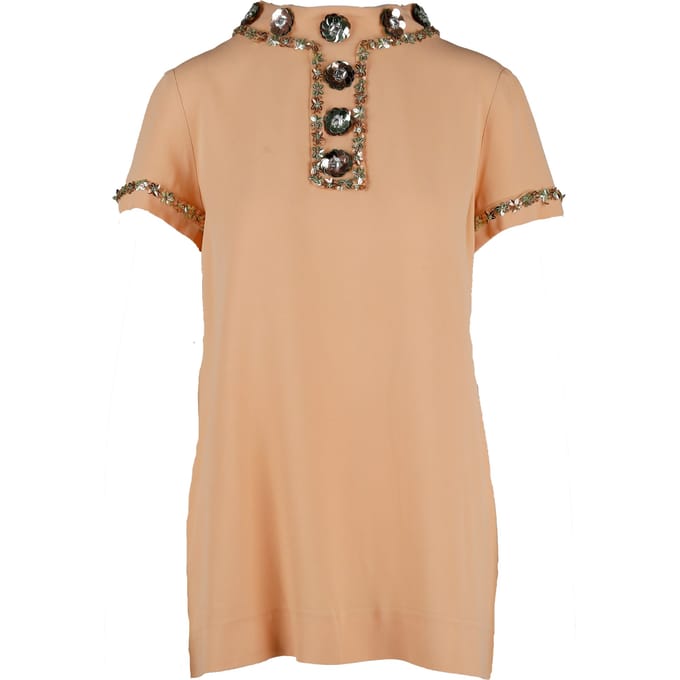 Moschino Pailletten Versierde Blouse - '10s