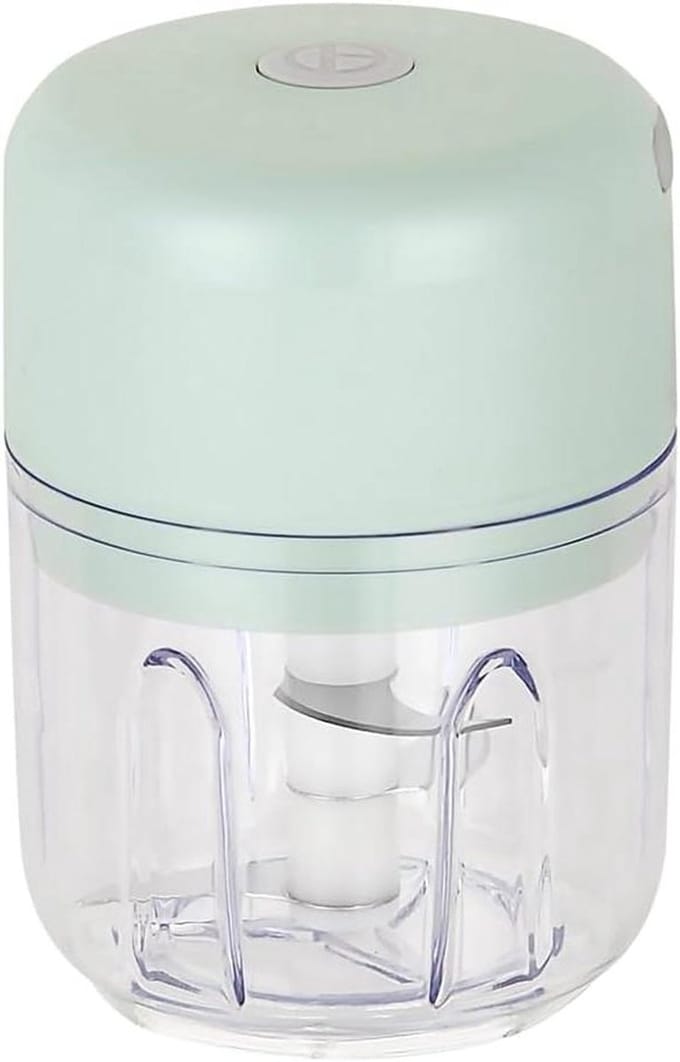 Mini Foodprocessor - Keukenmachine Hakker - Snel Ingrediënten Snijden - Draadloos USB Oplaadbaar - 250ml Capaciteit - Groen