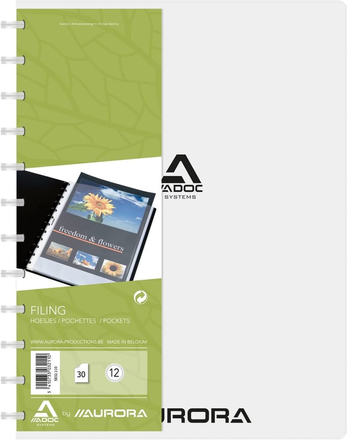 Adoc Bind-Ex Showmap A4 30 hoezen Transparant 1 stuks
