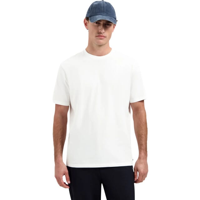 No Excess T-shirt crewneck solid basic stretc white