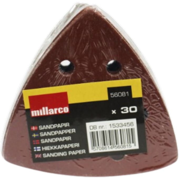 Millarco schuurpapier voor driehoekschuurmachine - 30 stuks