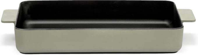 Serax Surface by Sergio Herman - Braadslede - Gietijzer - 38x25cm - H 6cm - Camogroen