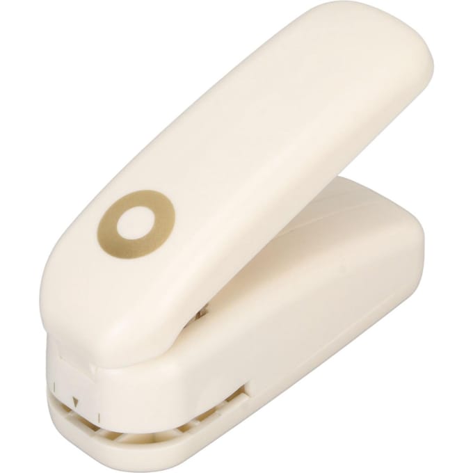 Mini perforator opvouwbaar boek papier ring perforator scrapbook plak hefboomwerking knutselperforator beige