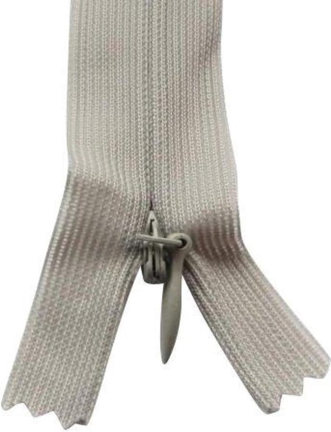 Ykk Blinde Rits Naadverdekt, Parel Grijs, 60 cm, Per Stuk.
