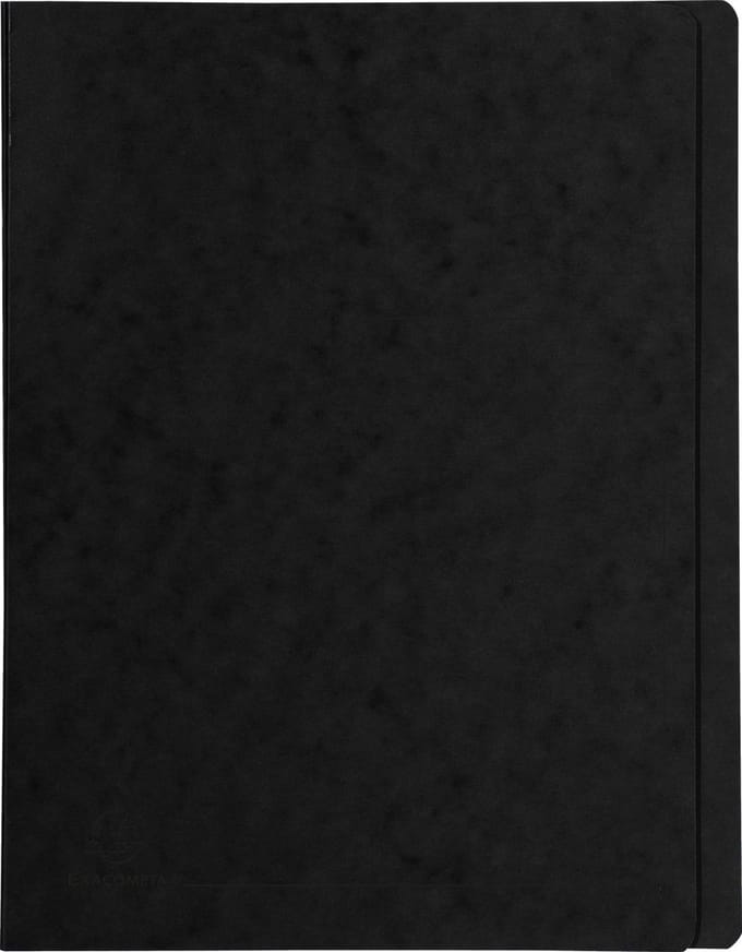 Exacompta 25x Snelhechtmap in glanskarton 355g - A4 - Zwart - 39991E