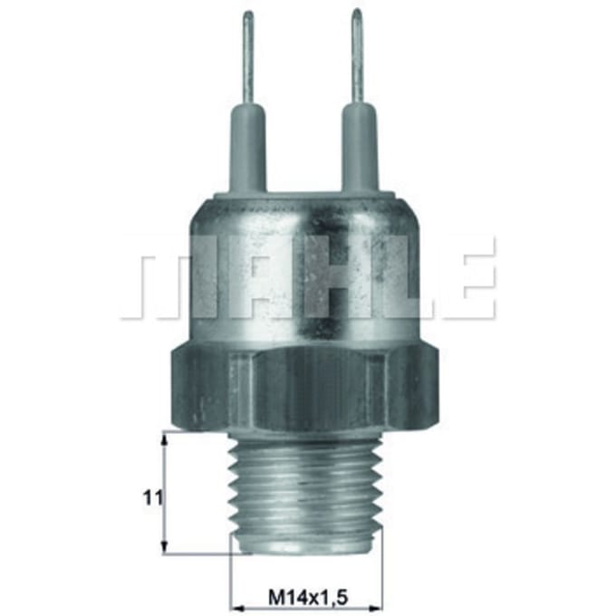 Temperatuurschakelaar, radiateurventilator MAHLE TSW 15D