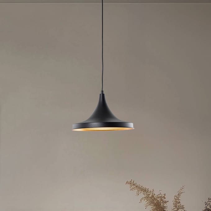 Opviq Hanglamp Berceste 193-S Ø30cm zwart/goud