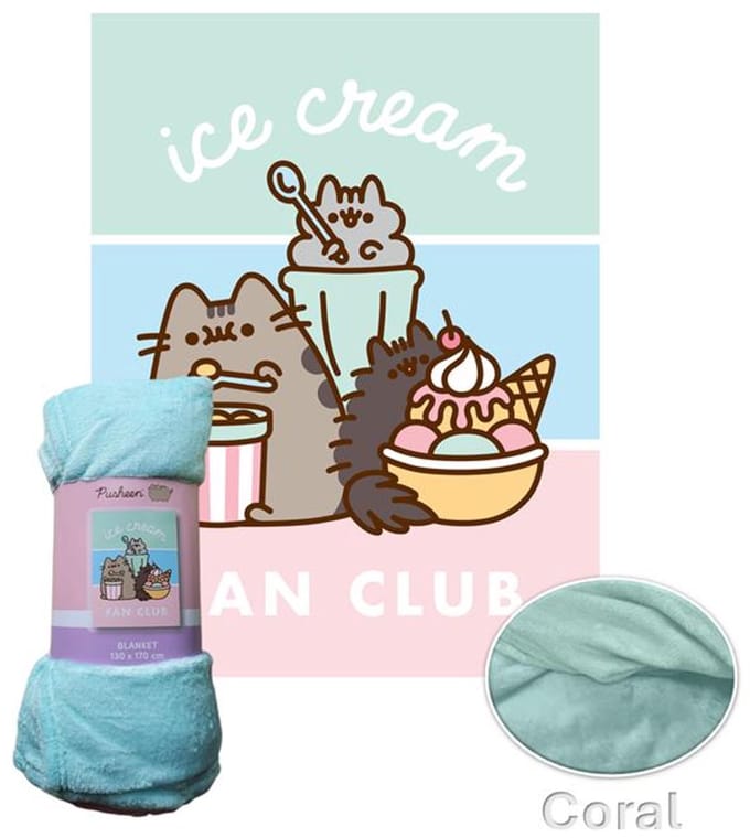 Pusheen Ice Cream fleece deken 130 x 170cm