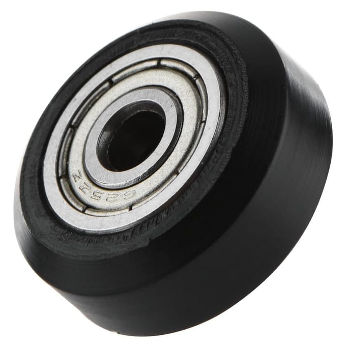 10 stuks CNC Wiel Katrol POM met Lagers 5 mm Boring voor 3D Printer (L) gray