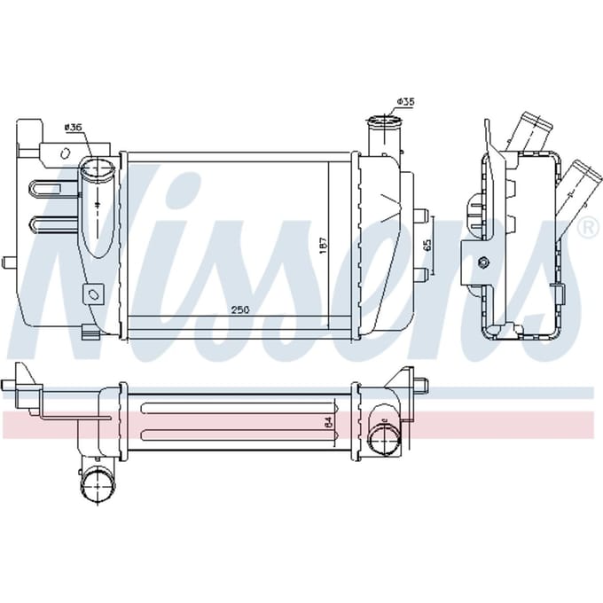 Intercooler NISSENS 96262