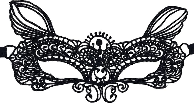 Miresa - Cat Face Masker - Maskerade - Voor Ogen - Gala / Bal - Zwart - Kant - MM014
