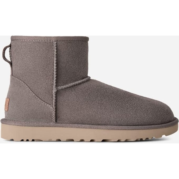 UGG® Classic Mini II for Women in Stormy Grey/White Pepper, Size 10, Twinface/Polyester/Leather