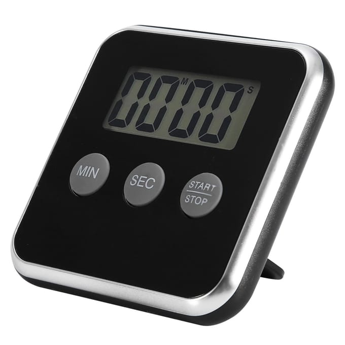 Digitale Mini Timer Luid Alarm Magnetisch Keuken Koken Aftellen gray
