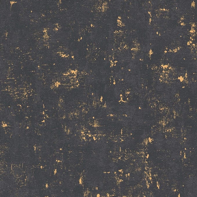 BETONLOOK BEHANG | Industrieel - zwart goud - A.S. Création Trendwall
