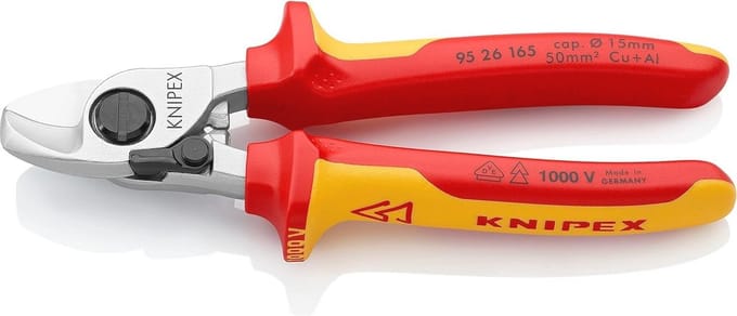 Professionele Kabelschaar voor Elektriciens 165 mm - VDE-gecertificeerd en Geïsoleerd