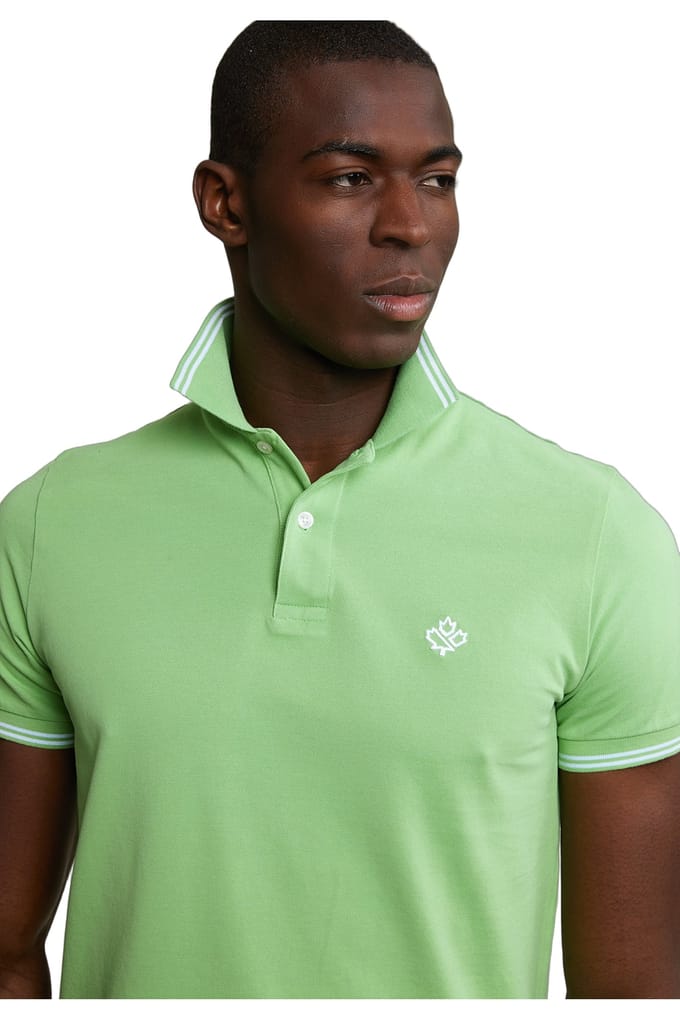 River Woods Custom Fit Cotton Polo Breadfruit Größe: S | Poloshirts Outlet | Herren