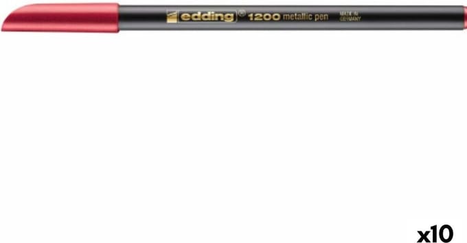 Markeerstift Edding 1200 metaal Rood (10 Stuks)