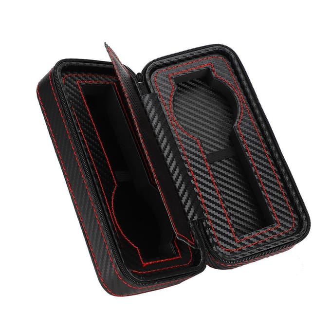 Horlogedoos Organizer met 2 vakken Opbergdoos voor polshorloges Sieradendisplay Container gray