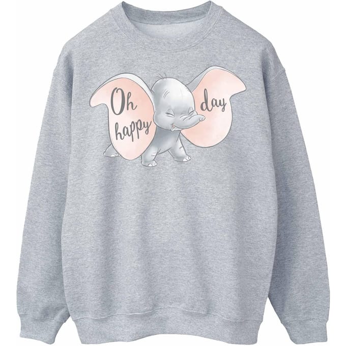 Disney Dames/Dames Dumbo Happy Day Sweatshirt (Baby Roze)