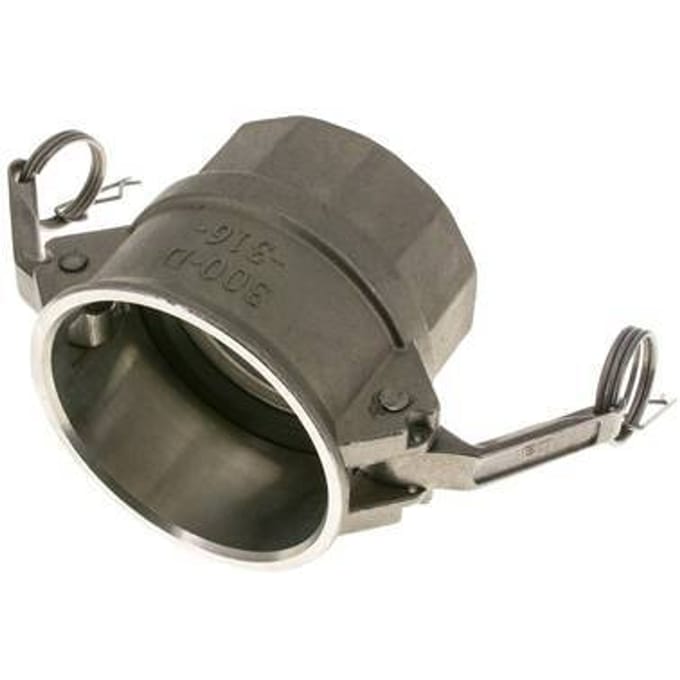 Camlock DN 75 (3'') Koppeling Rvs3'' NPT binnendraad Type D MIL-C-27487