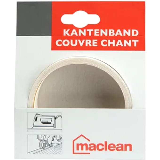 Sencys Kantenband - Wit Structuur - 20 Mm - 5 M