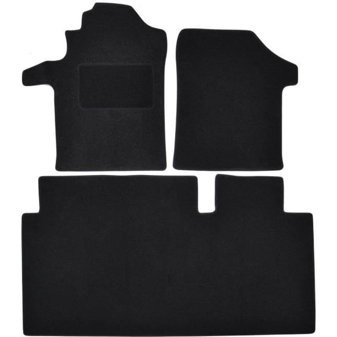 Vloerkleed - Mercedes - Vito - Zwart velours - 4 stuks - Exacte pasvorm