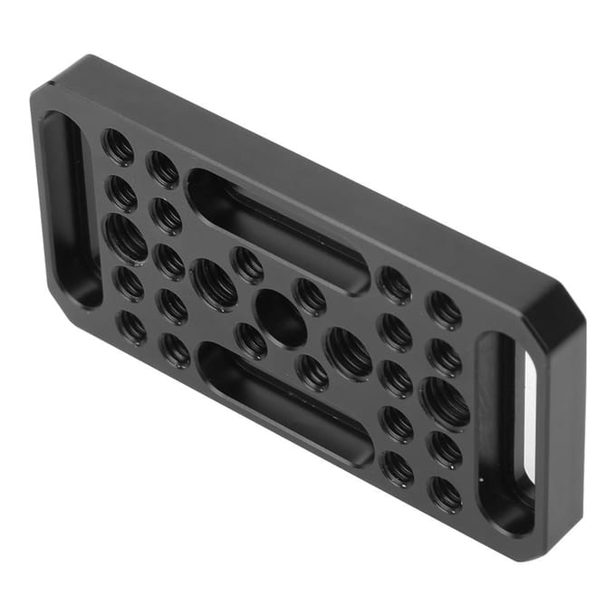 Aluminiumlegering Video Switching Kaas Uitbreidingsplaat Camera Easy Plate voor DSLR Camera black