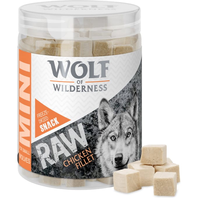 60g Mini RAW Zalm (gevriesdroogd) Wolf of Wilderness Hondensnacks