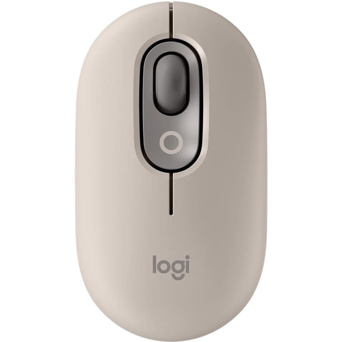Logitech POP MOUSE Draadloze Muis Bluetooth Muis Hoge Uitstraling Kantoor Muis grijs