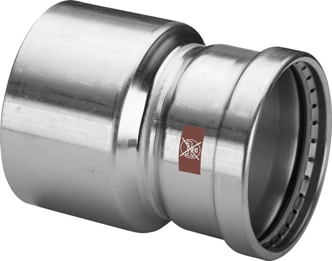 Viega Temponox XL-verloopstuk, d1 108,0, d2 76,1 roestvast staal Model 1715.1XL, 809607