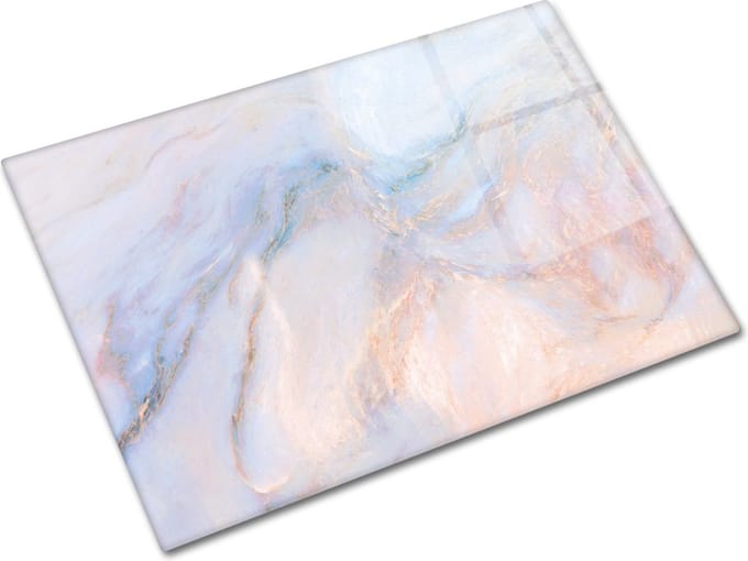 Supreme Marmerlook Tempered Glas Snijplank 30cm × 40cm - Glassnijplank