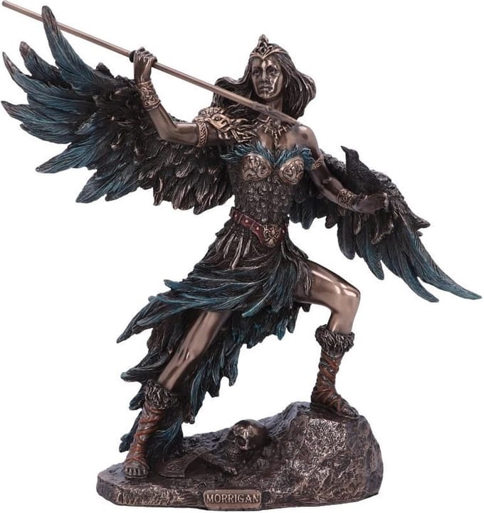 Nemesis Now Beeld/figuur Morrigan - Celtic Phantom Queen Multicolours - Zeer Gedetailleerd - Gebronsd Beeld 22cm
