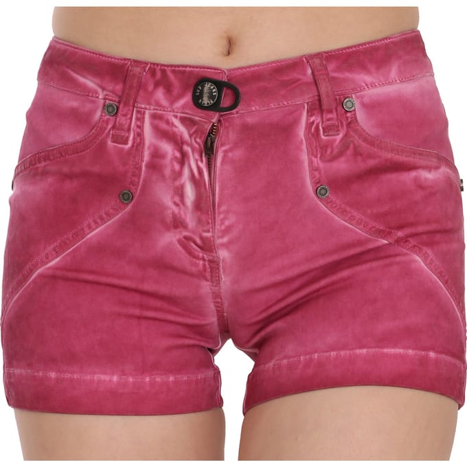 Plein Sud Pan70241 Roze Denim Shorts