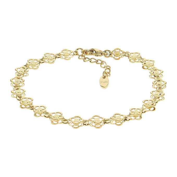 Kalli Schakel Armband Klaver Goud | 2574
