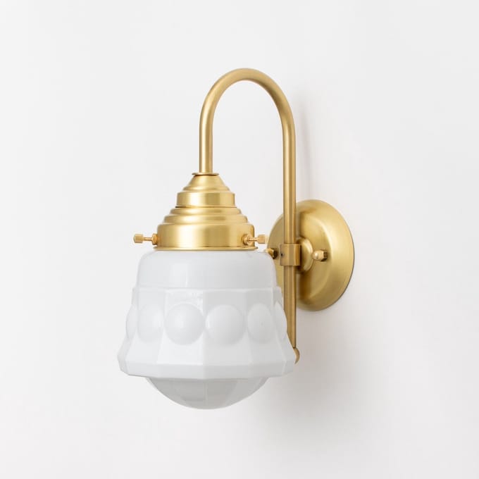 Wandlamp Weimar Meander Messing - Art Deco Trade