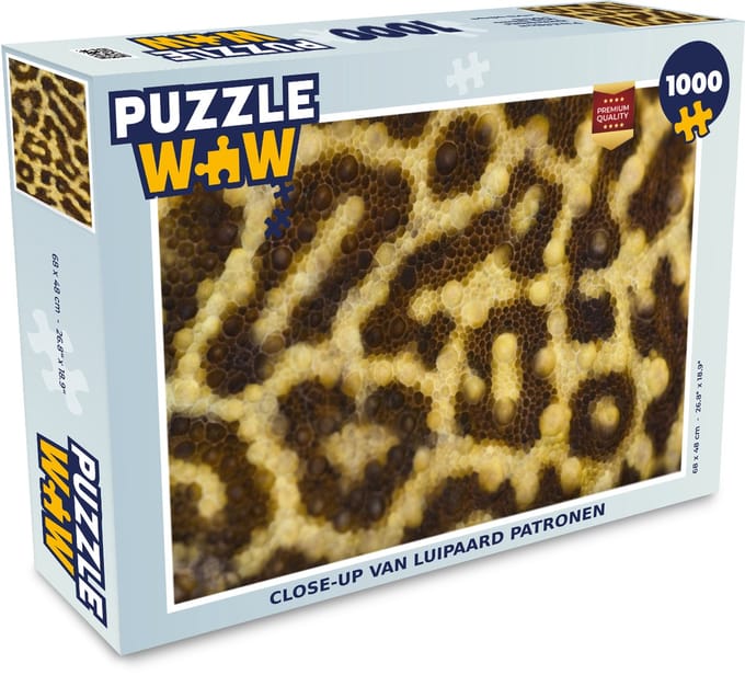 Puzzel Close-up van luipaard patronen - Legpuzzel - Puzzel 1000 stukjes volwassenen