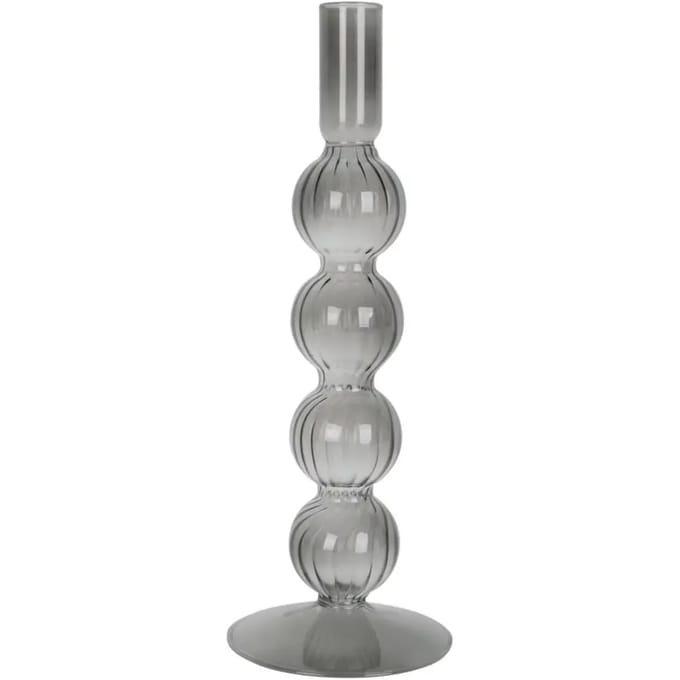 Glazen kandelaar Present Time Swirl Bubbles Large