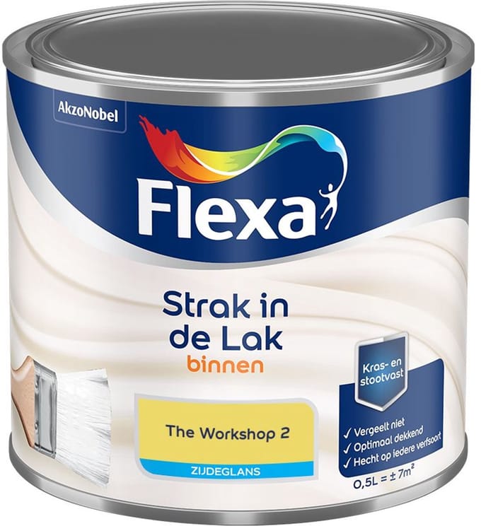 Flexa - Strak In De Lak Binnenlak Zijdeglans - The Workshop 2 - Mengverf - 500 Ml