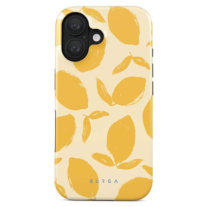 Burga Tough Case geschikt voor Apple iPhone 16 - Lemon Tart