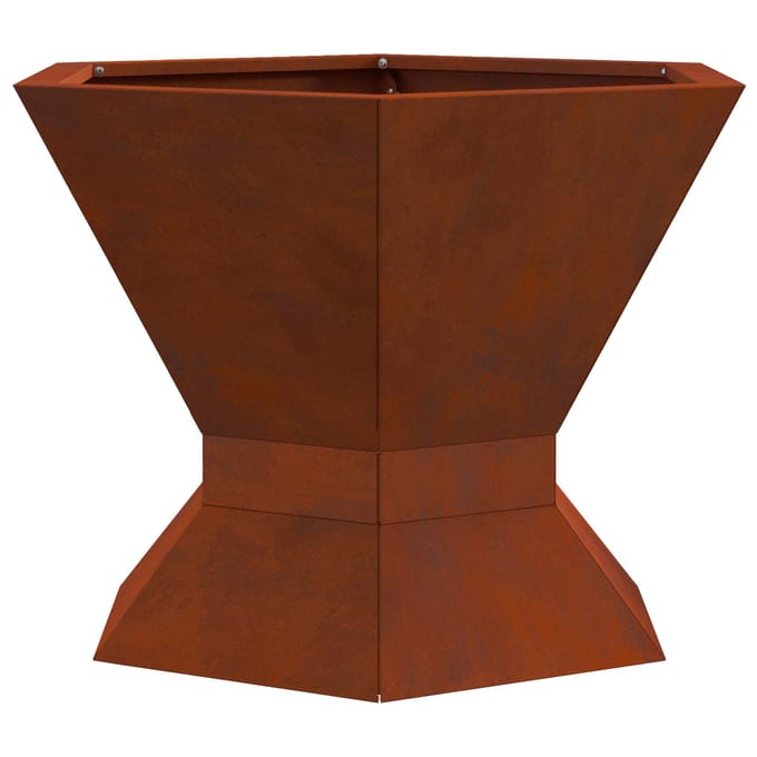 vidaXL - Vuurkom - Roestkleurig - 50 - x - 50 - x - 40 - cm