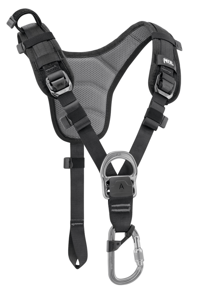 Petzl TOP – Chest Harness Black/Yellow 160-200 cm
